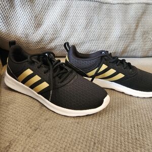 adidas Black and Gold Athletic Shoes